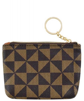PM Monogram Keychain Coin Purse PM002 COFFEE